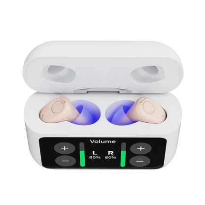 Pryxo "Invisible" noise-canceling hearing aids
