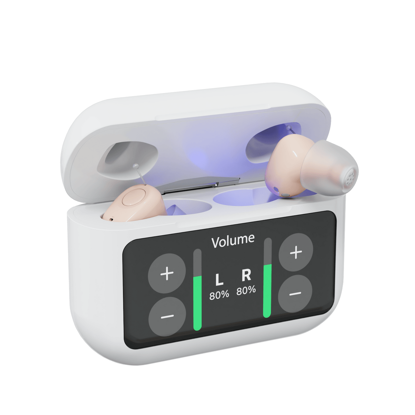 Pryxo "Invisible" noise-canceling hearing aids