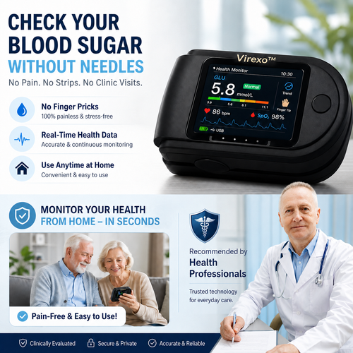 Non-Invasive Blood Sugar Monitor for Simple Daily Health Tracking