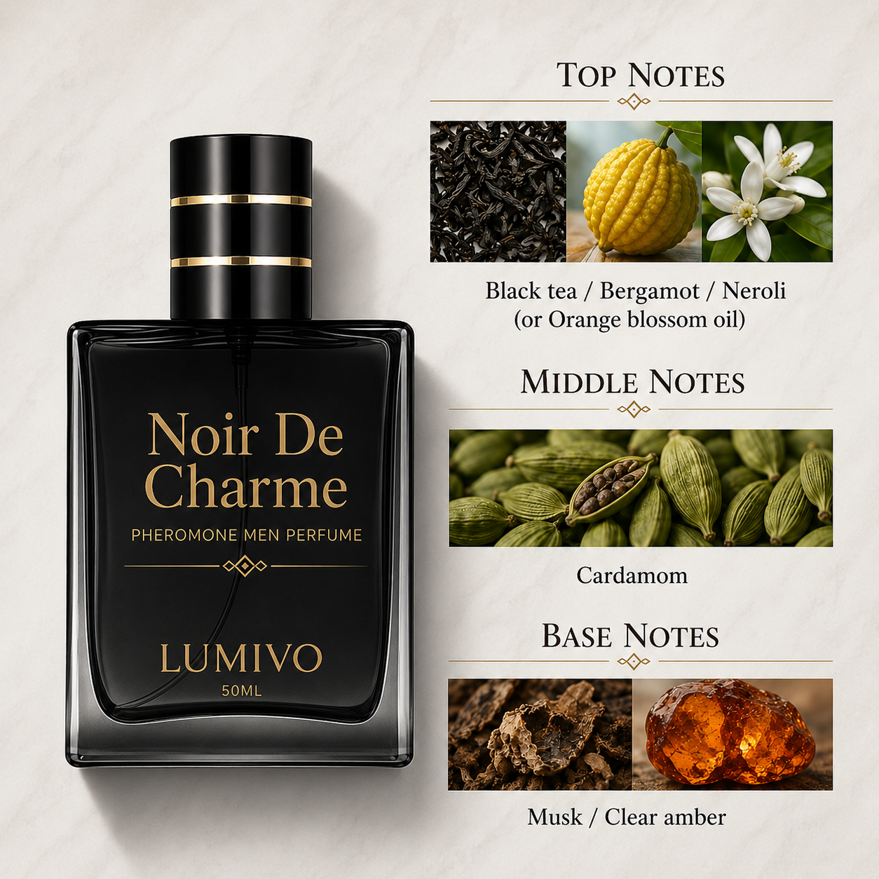 Charm Pheromone Cologne For Men - One Spray. Effortless Confidence & Lasting Appeal.